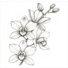 Flower  coloring page coloring book, grayscale coloring pages, grayscale,  Art & Illustration