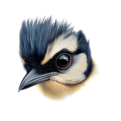 Obraz premium Detailed Close-Up of a Bird's Head, Realistic Avian Portrait, Wildlife Photography