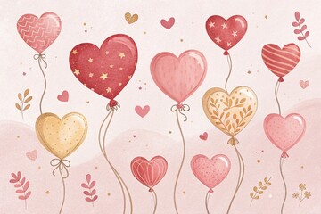 background with hearts