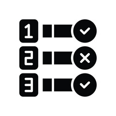 task priority solid icon. vector icon for your website, mobile, presentation, and logo design.