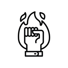 motivation energy line icon. vector icon for your website, mobile, presentation, and logo design.