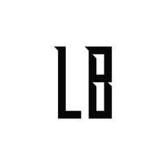 LB monogram logo design letter text name symbol monochrome logotype alphabet character simple logo