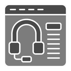 Obraz premium Online support Icon