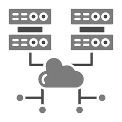 Fototapeta premium Cloud computing Icon