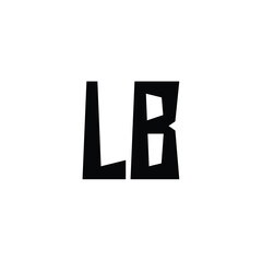 LB monogram logo design letter text name symbol monochrome logotype alphabet character simple logo