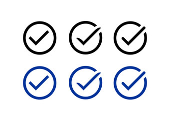 check mark icon. Check mark icon vector Illustration. isolated on white background