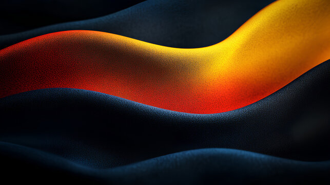 Abstract noise texture background, grainy red orange yellow blue vibrant dark gradient shape on black banner poster cover header backdrop design 