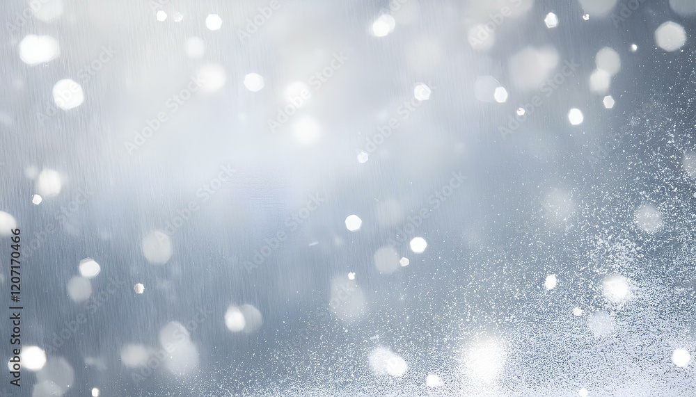 Poster abstract christmas background with snowflakes. snowflakes on glittering gray background. winter holi
