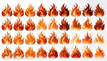 fire icon design vector illustration. flames in a flat lay design isolated on the white background.