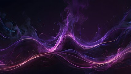 Obraz premium purple theme background with deep hues and smooth texture, creating a luxurious and dramatic atmosphere. Elegant design concept