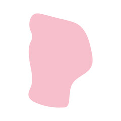 abstract blobs pastel pink for background