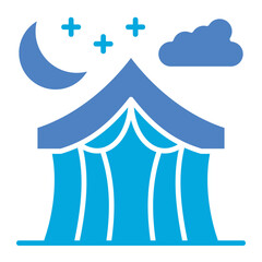 Obraz premium Night camp Icon