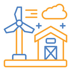 Windmill village Icon