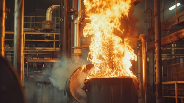 Glass Smelter: A furnace designed to melt silica sand and other raw materials into molten glass, crucial for producing glassware and construction materials.

