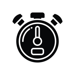stopwatch icon. vector glyh icon for your website, mobile, presentation, and logo design.