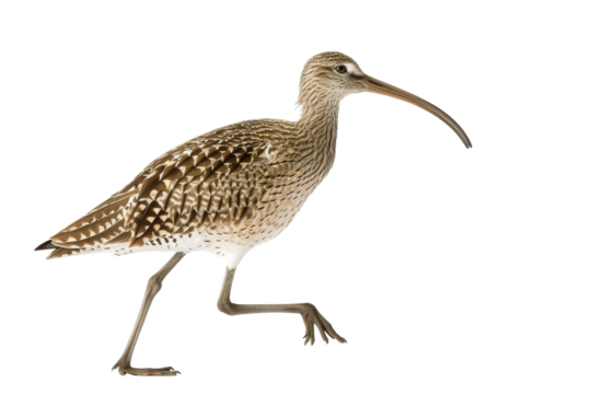 female pheasant isolated on white