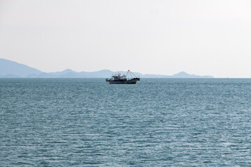 fishing boat on the sea