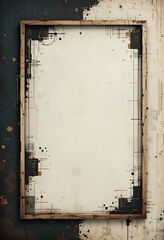 Abstract Wooden Frame Artwork Background Design