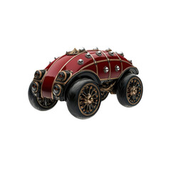 Steampunk Automobile A Futuristic Vintage Car Design