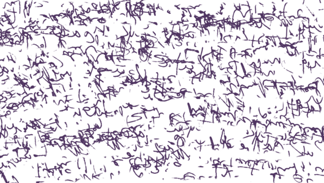 Abstract Scribbles on Transparan Background