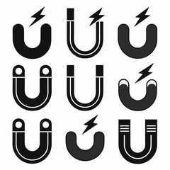 U-Shaped Magnets with Energy Symbols
