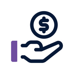 funding dual tone icon. vector icon for your website, mobile, presentation, and logo design.