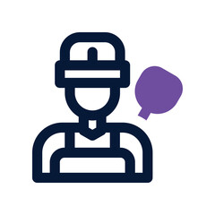 worker cost dual tone icon. vector icon for your website, mobile, presentation, and logo design.