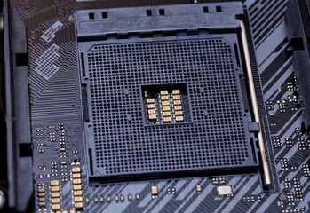 AM4 CPU Socket on a Motherboard