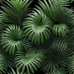 Fototapeta premium Lush green tropical plants bush,