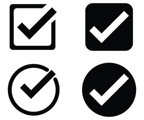 check mark icon set