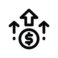 profit line icon. vector icon for your website, mobile, presentation, and logo design.