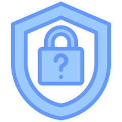 Security Question Blue Icon