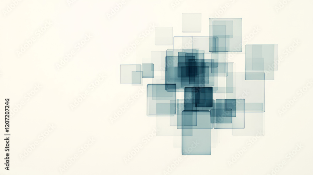 Poster a delicate 3d glass structure featuring complex interconnected lines and shimmering transparent surf