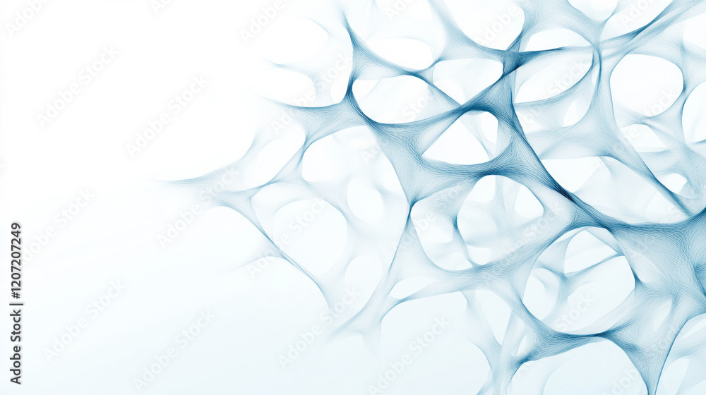 Poster a delicate 3d glass structure featuring complex interconnected lines and shimmering transparent surf