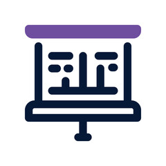 presentation dual tone icon. vector icon for your website, mobile, presentation, and logo design.