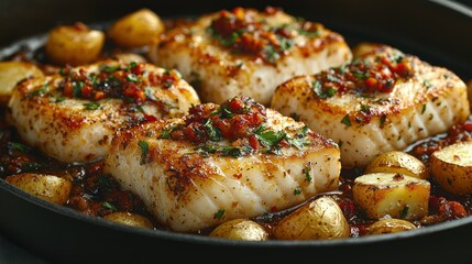 Pan-Seared Cod with Roasted Potatoes: A Delicious and Easy Recipe