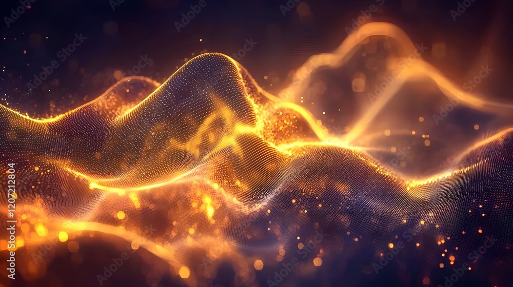 Poster glowing abstract financial graph background with dynamic digital trading analytics and merging lines