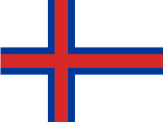Obraz premium Faroe Islands flag illustrator country flags
