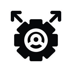 career choice icon. vector glyph icon for your website, mobile, presentation, and logo design.