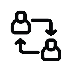 mentoring icon. vector line icon for your website, mobile, presentation, and logo design.