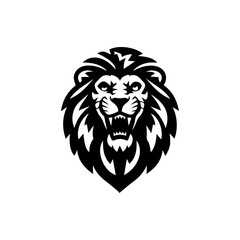 Head  lion logo vector 