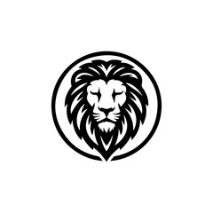Head  lion logo vector 