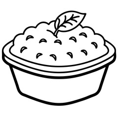 Peach Cobbler Illustration Vector