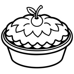 Peach Cobbler Illustration Vector