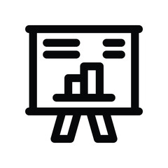 presentation icon. vector line icon for your website, mobile, presentation, and logo design.