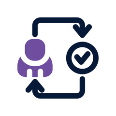 process icon. vector dual tone icon for your website, mobile, presentation, and logo design.