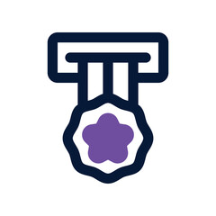 medal icon. vector dual tone icon for your website, mobile, presentation, and logo design.