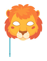 Adorable and Playful Cartoon Lion Mask Ideal for Fun Times and Joyous Festivities Ahead