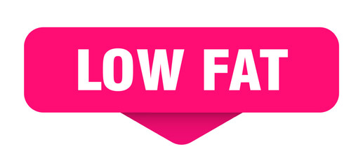low fat sticker. low fat sign on transparent background