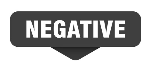 negative sticker. negative sign on transparent background